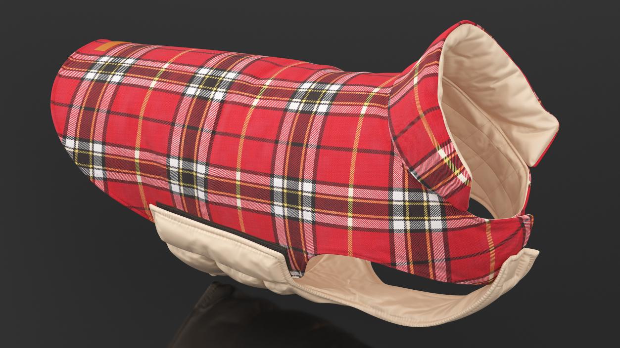 Dog Coat Red 3D