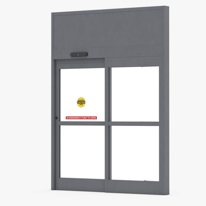 Sliding Door System with Robust Aluminium Framing 3D model