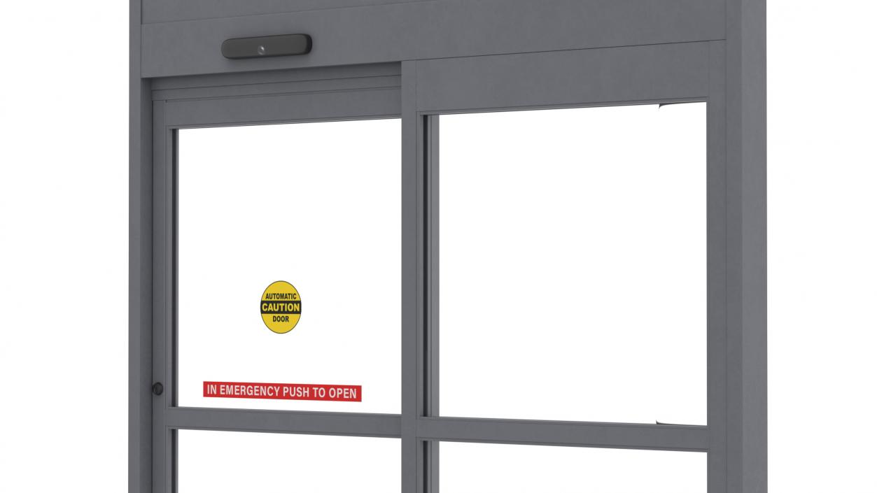 Sliding Door System with Robust Aluminium Framing 3D model