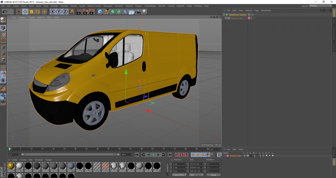 3D Generic Van 2 model