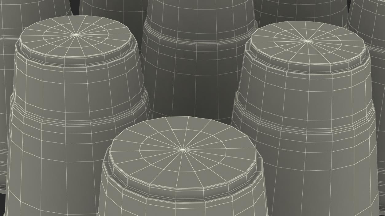 Beer Pong Cups 3D model