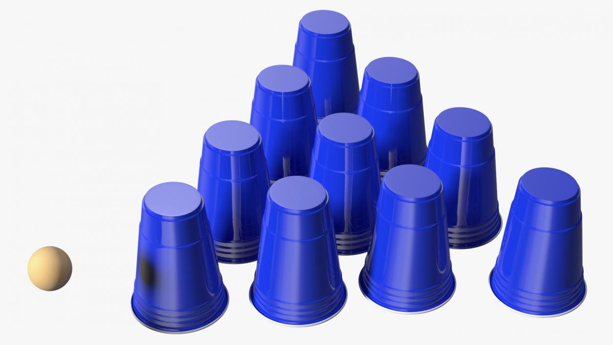 Beer Pong Cups 3D model