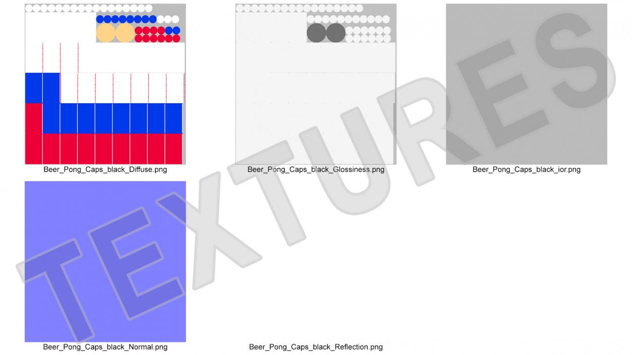 Beer Pong Cups 3D model