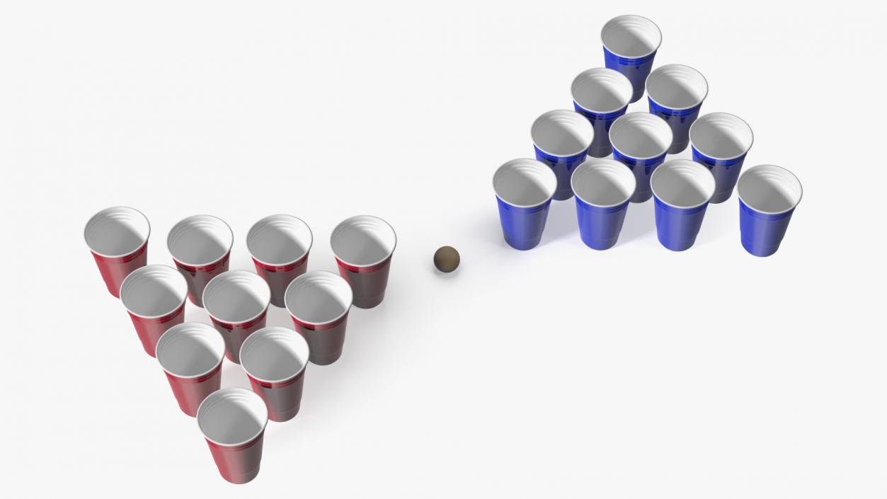 Beer Pong Cups 3D model