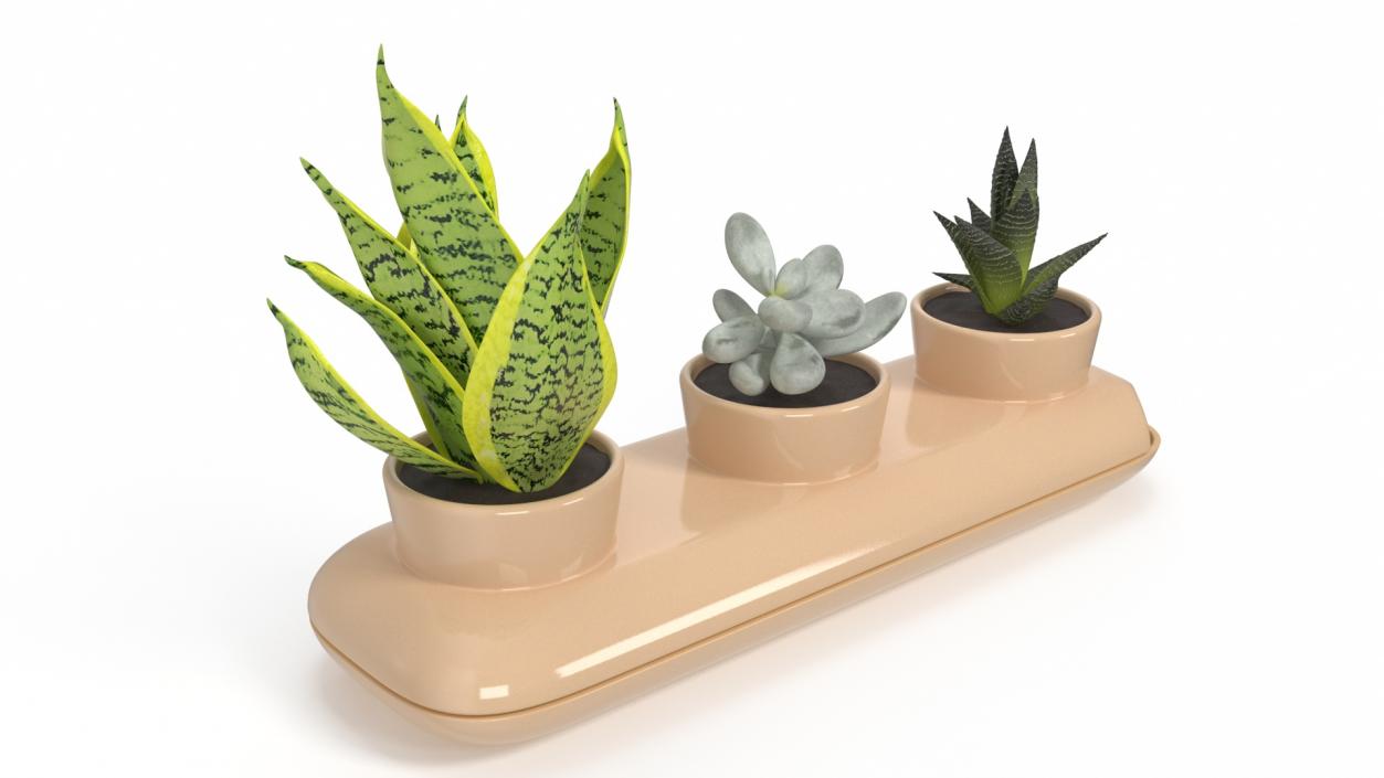 3D Ceramic Trio Pot Sagaform Beige