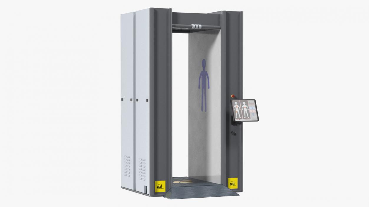 3D Full Body Airport Security Scanners Collection 2 model