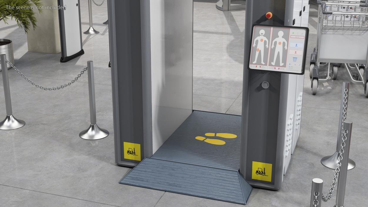 3D Full Body Airport Security Scanners Collection 2 model