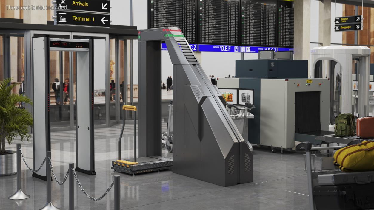 3D Full Body Airport Security Scanners Collection 2 model