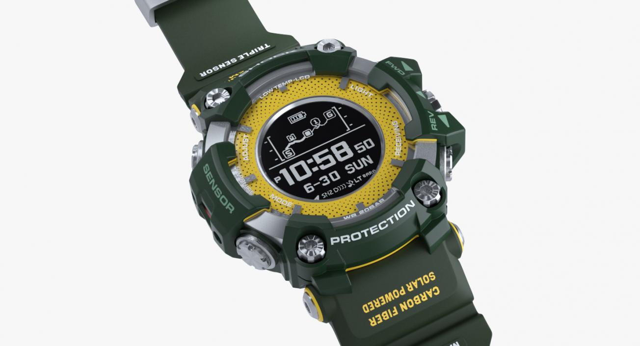 3D Sports Military Watch Shock Resistant Open Bracelet