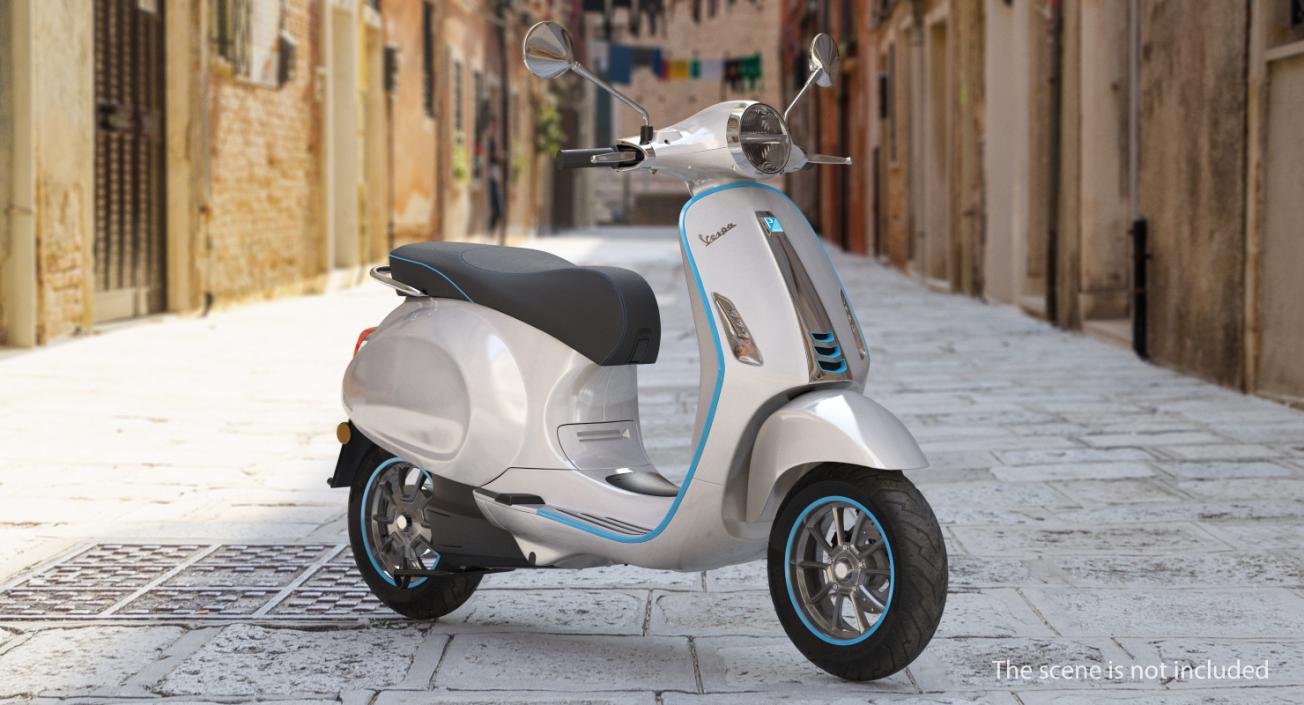 3D Vespa Elettrica 2019 Scooter model