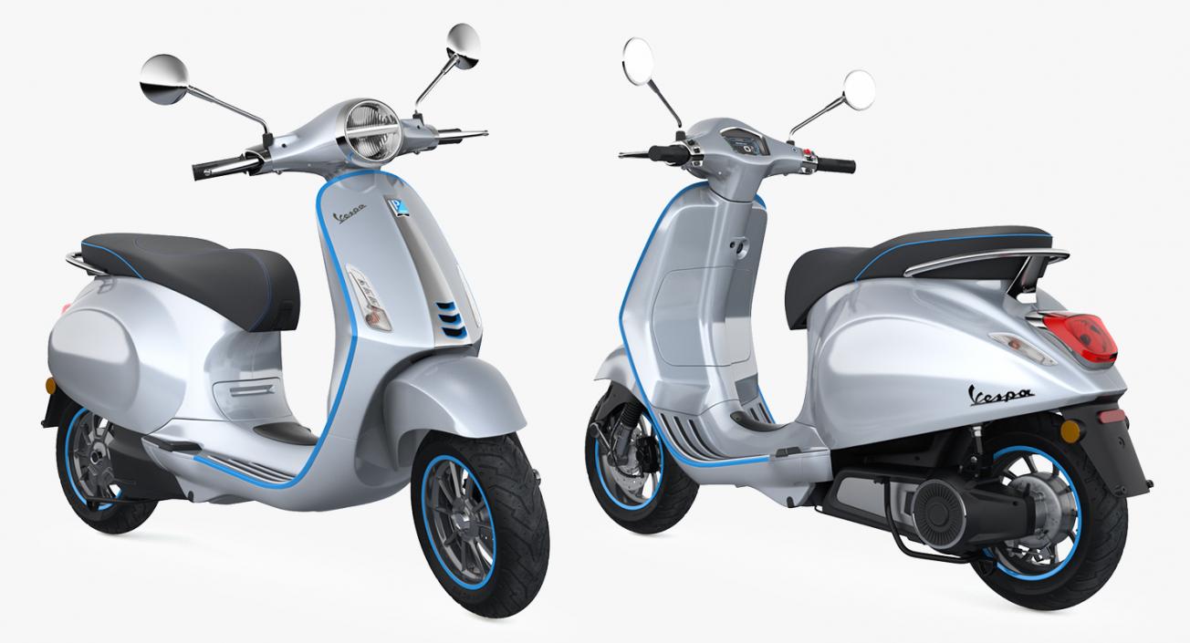 3D Vespa Elettrica 2019 Scooter model