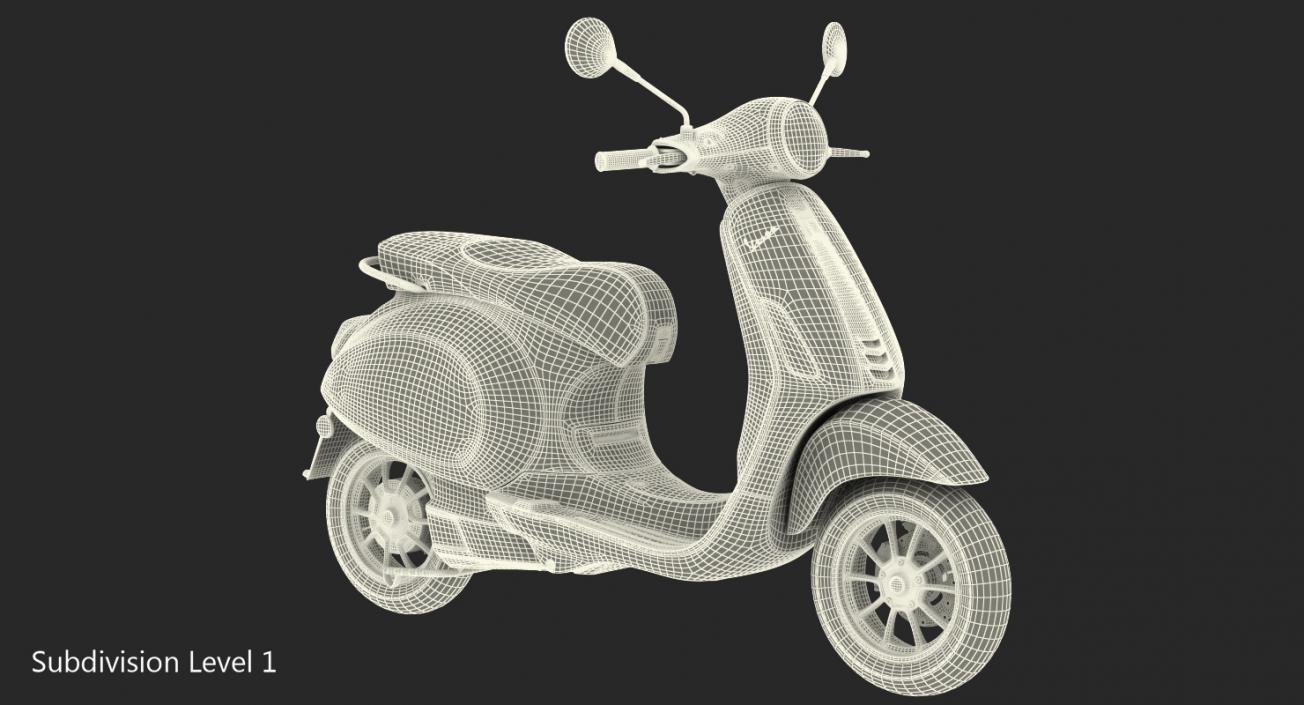 3D Vespa Elettrica 2019 Scooter model