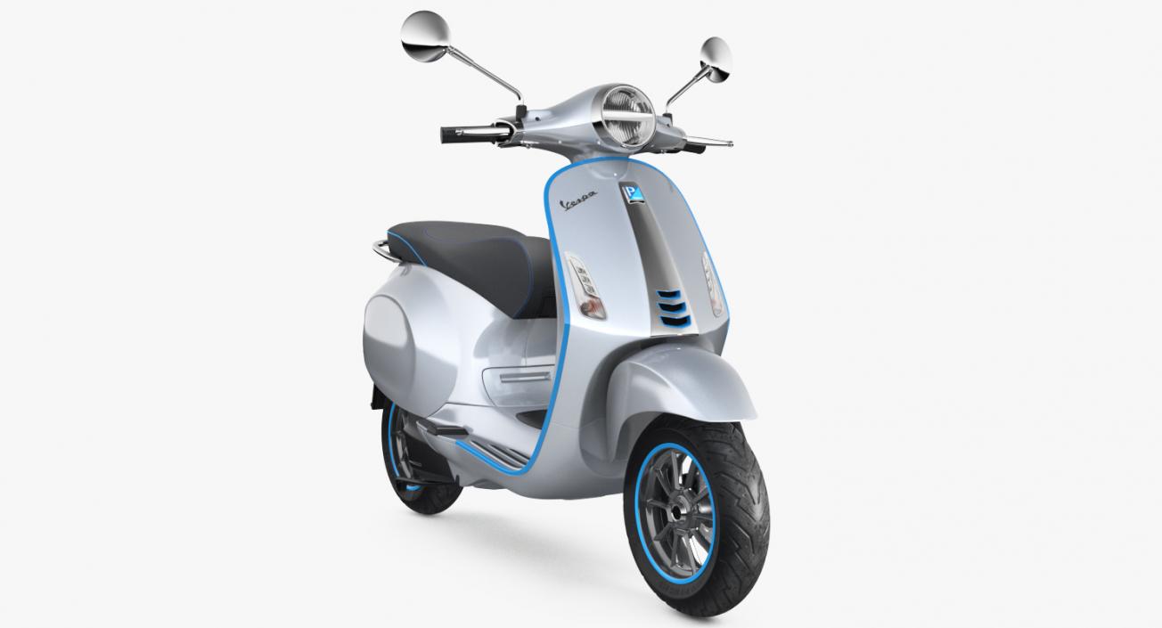 3D Vespa Elettrica 2019 Scooter model