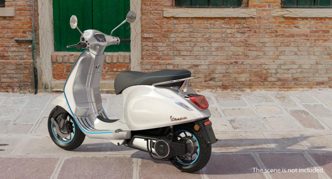 3D Vespa Elettrica 2019 Scooter model