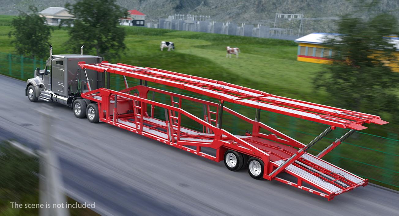 3D model Sun Valley H5308 Car Carrier Rigged