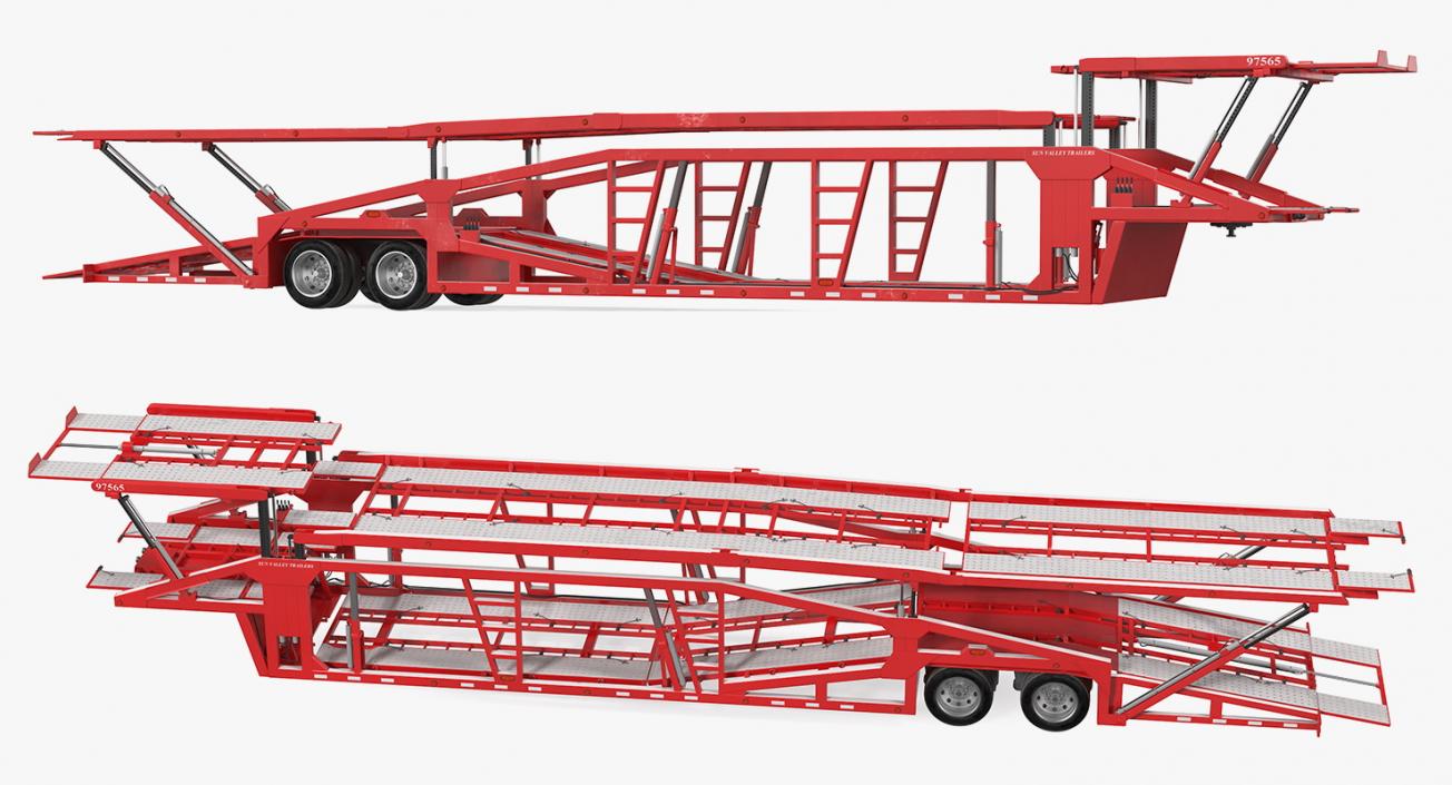 3D model Sun Valley H5308 Car Carrier Rigged