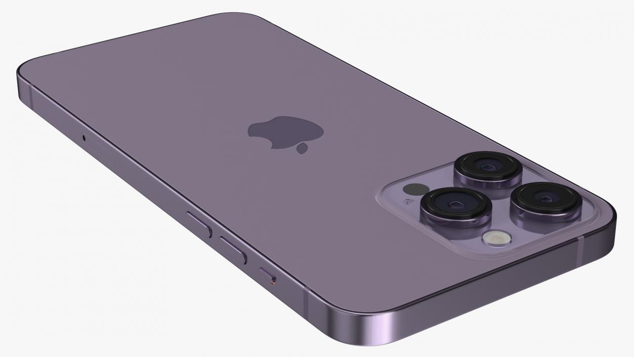 3D model Apple iPhone 14 Pro Max Deep Purple