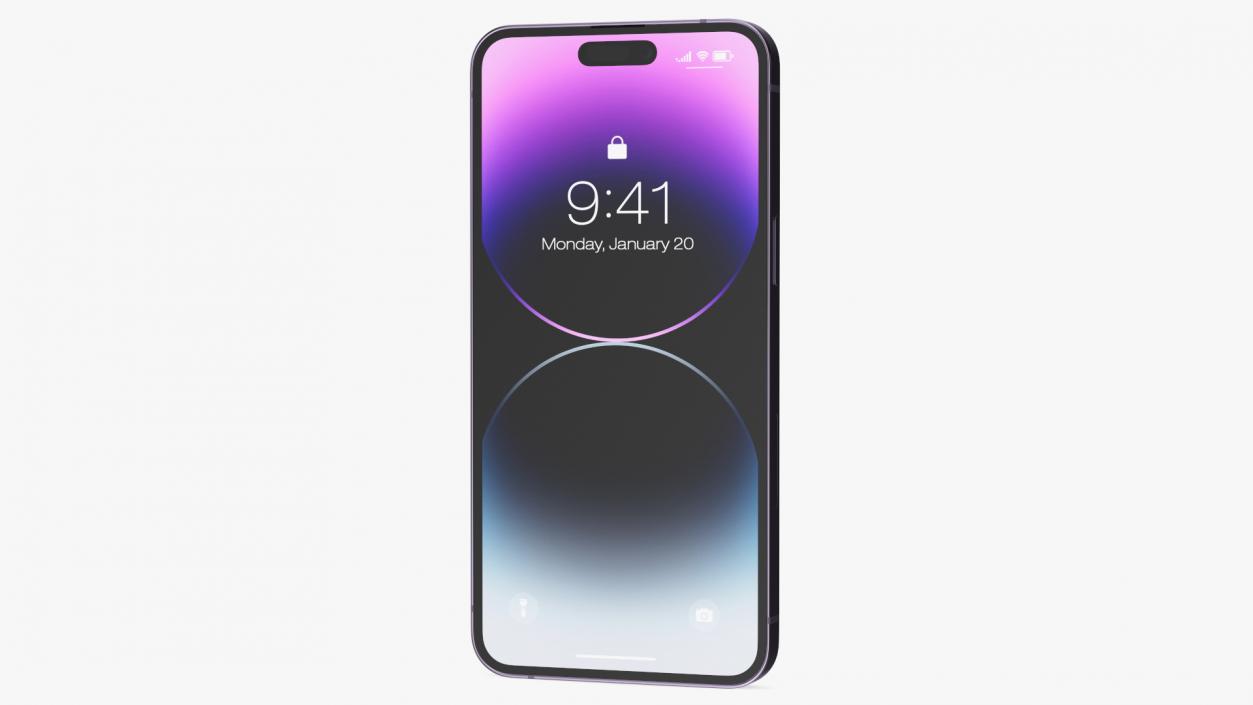 3D model Apple iPhone 14 Pro Max Deep Purple