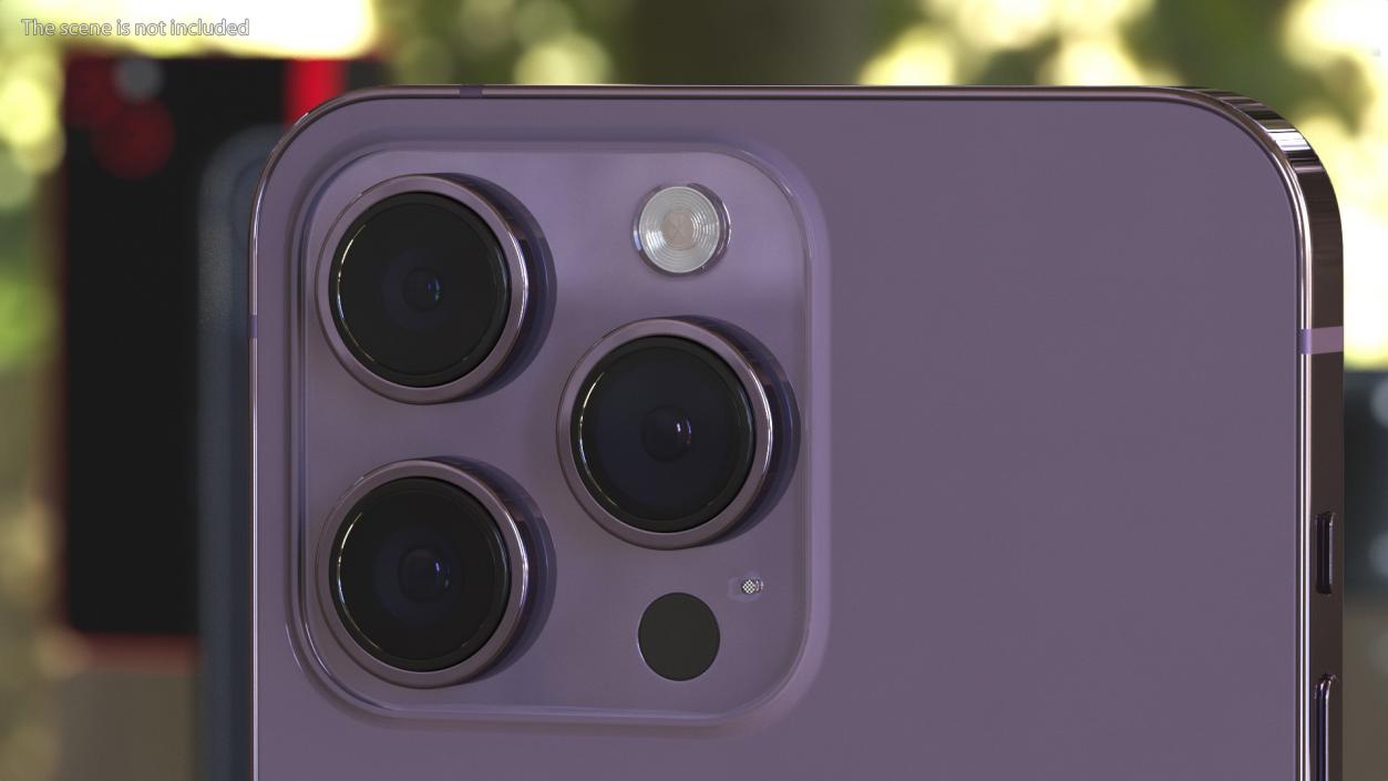 3D model Apple iPhone 14 Pro Max Deep Purple