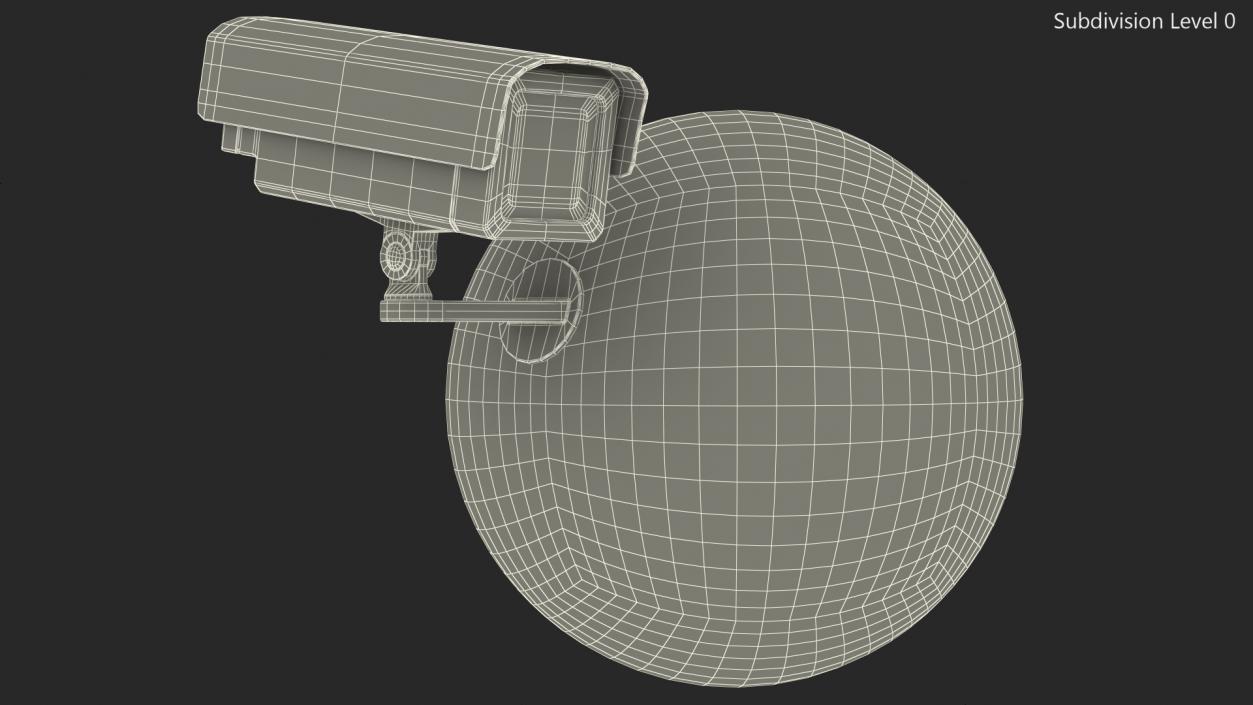 3D model Earth Stylized with Security Camera