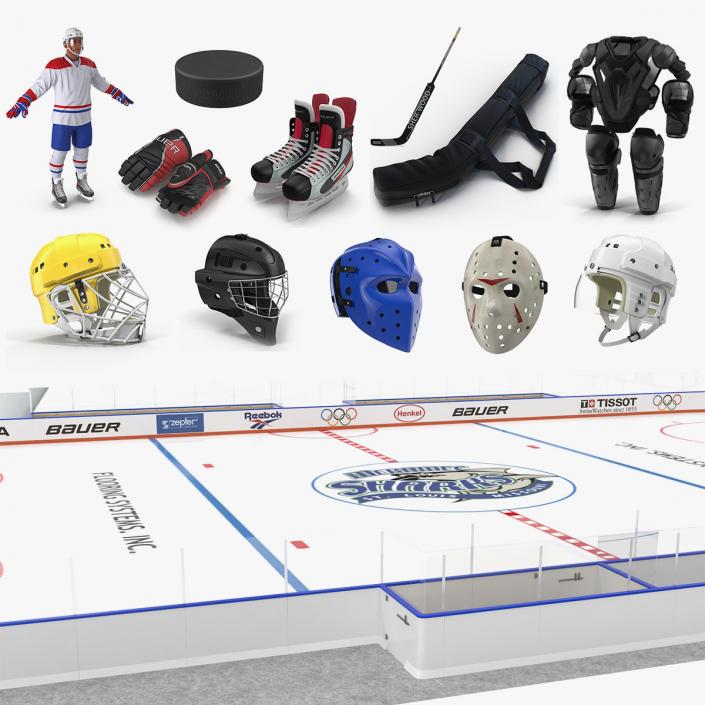 Hockey 3D Models Collection 2 3D model