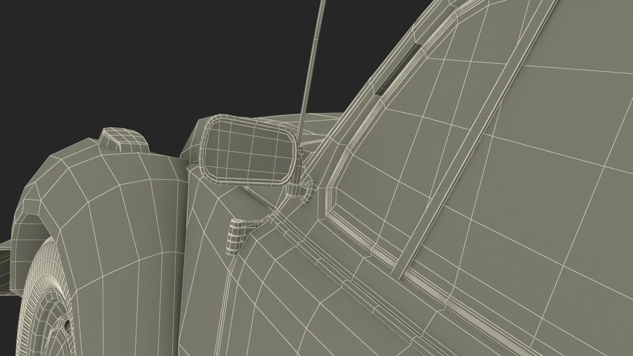 3D model Iconic Volkswagen Beetle Simple Interior