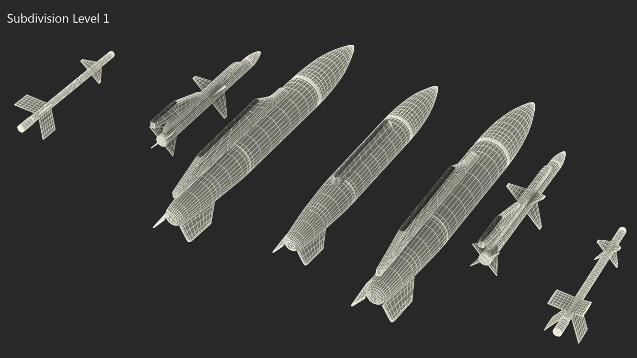 3D model Fighter Jet Armament