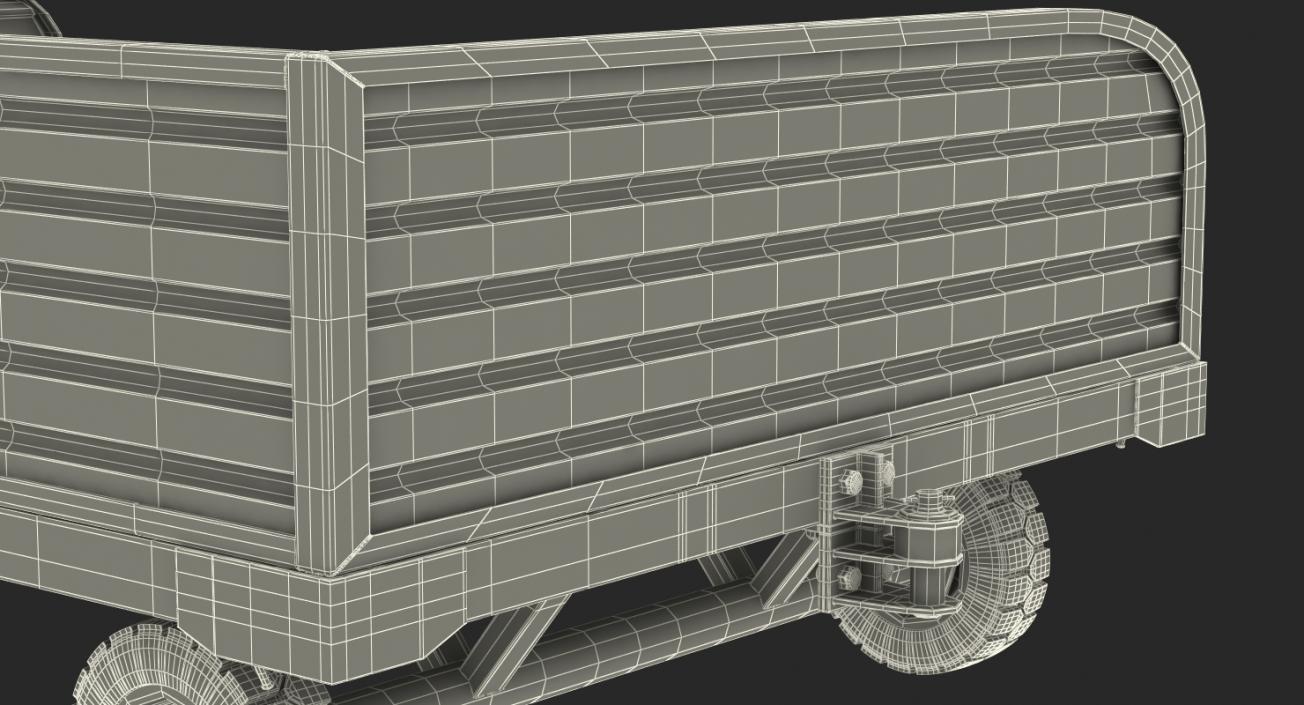 3D Airport Luggage Trolley model