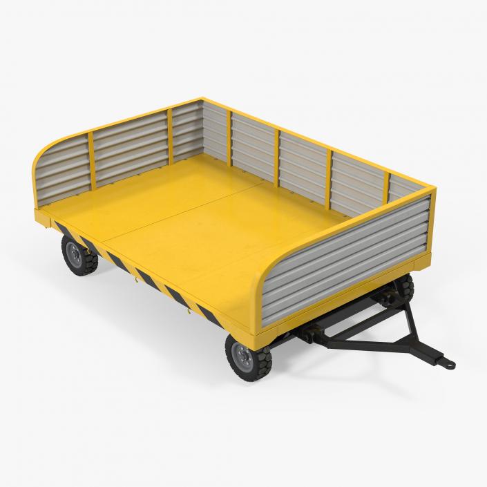 3D Airport Luggage Trolley model