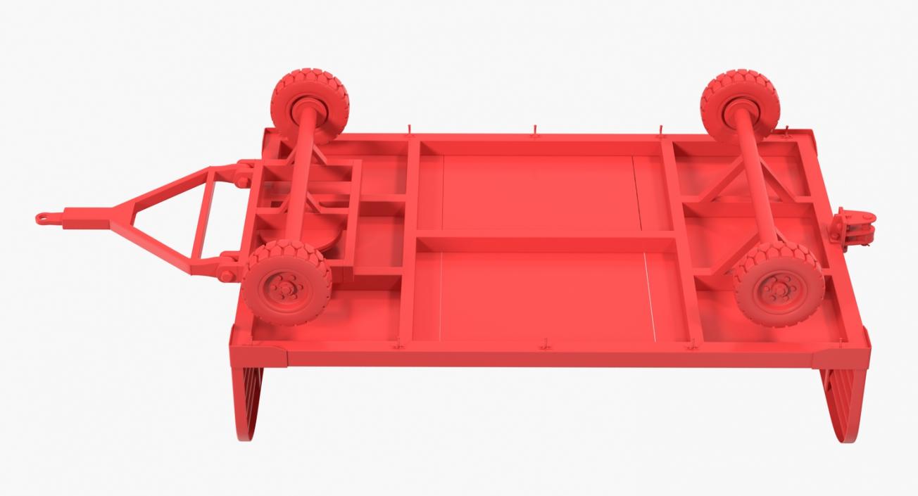 3D Airport Luggage Trolley model