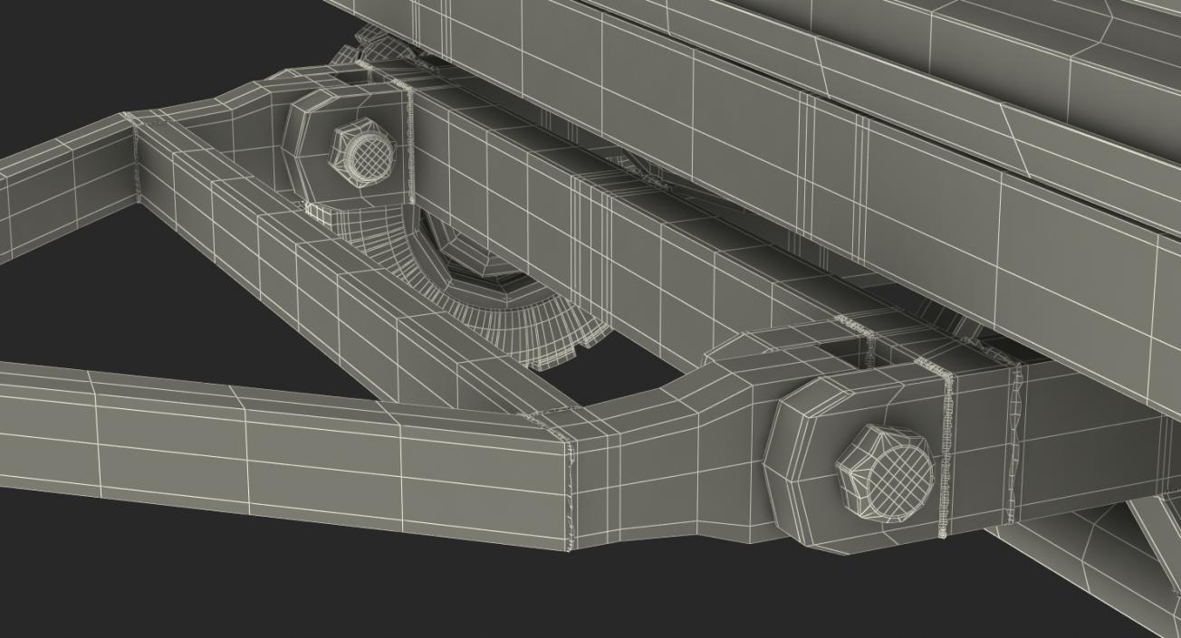 3D Airport Luggage Trolley model