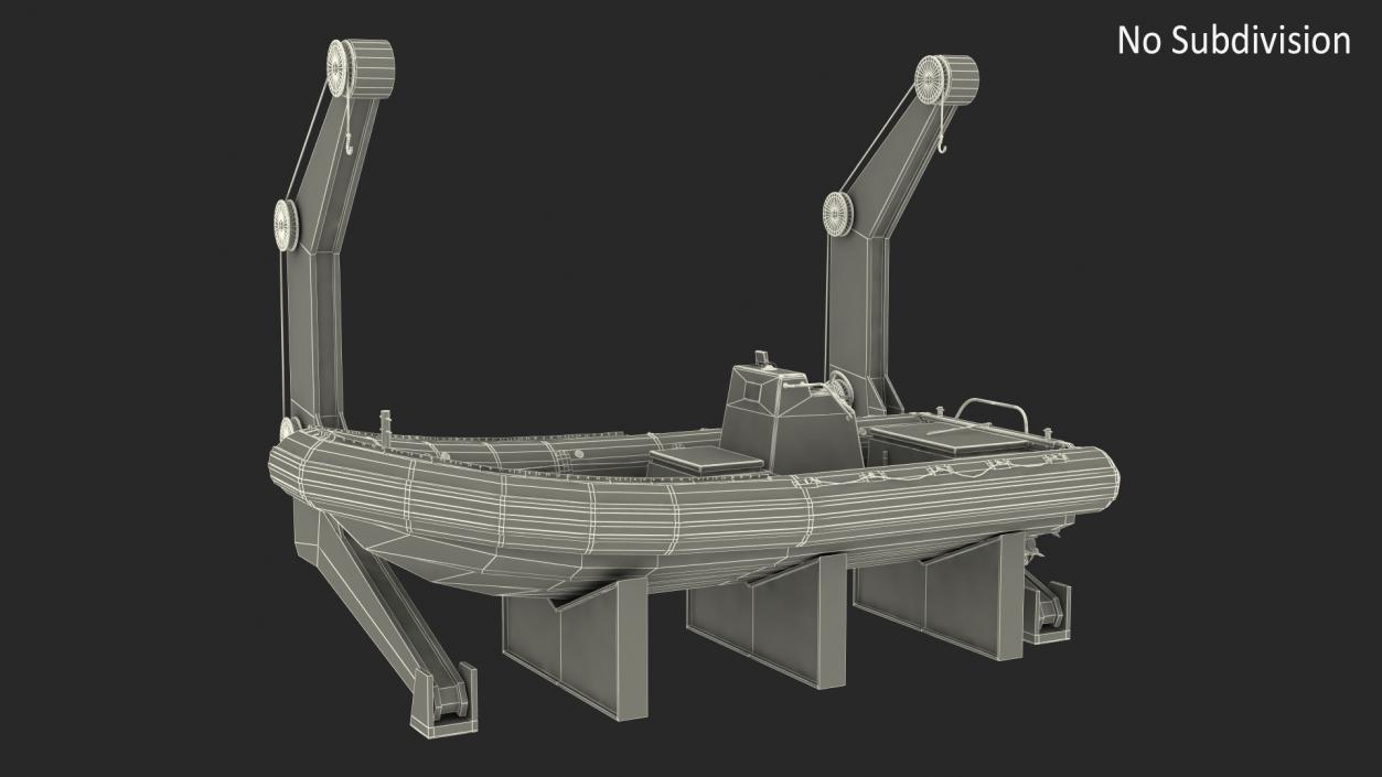 3D model Boat Crane