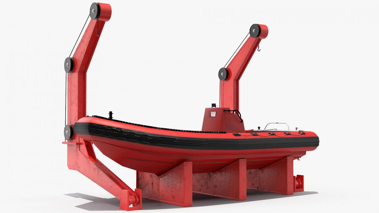 3D model Boat Crane