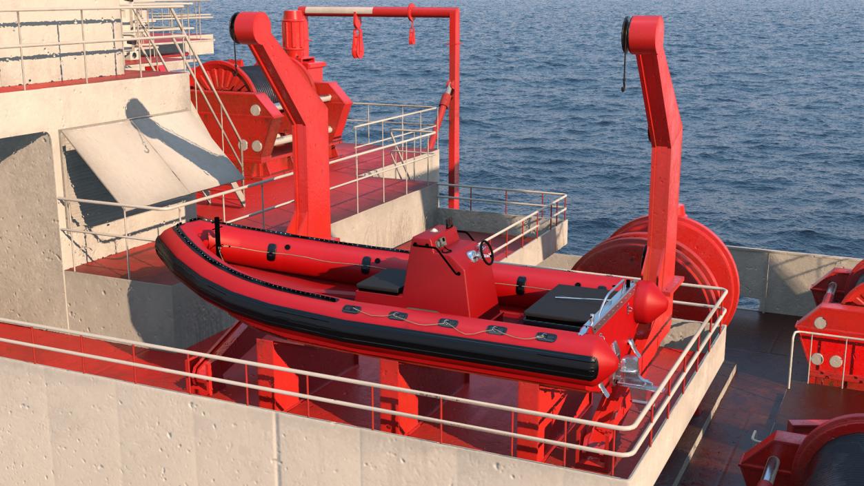 3D model Boat Crane