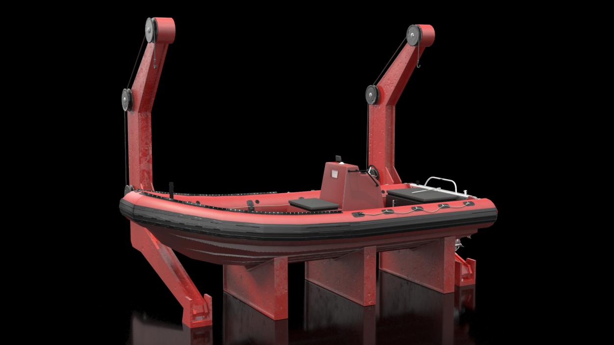 3D model Boat Crane