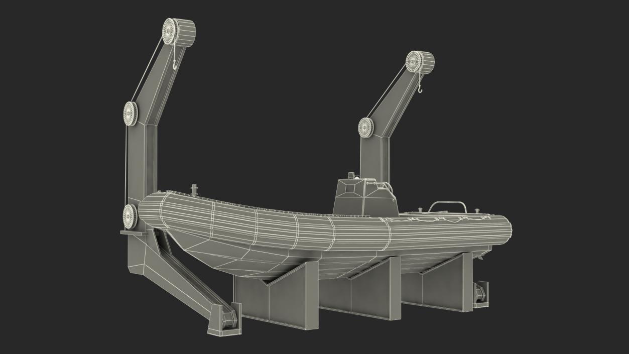 3D model Boat Crane