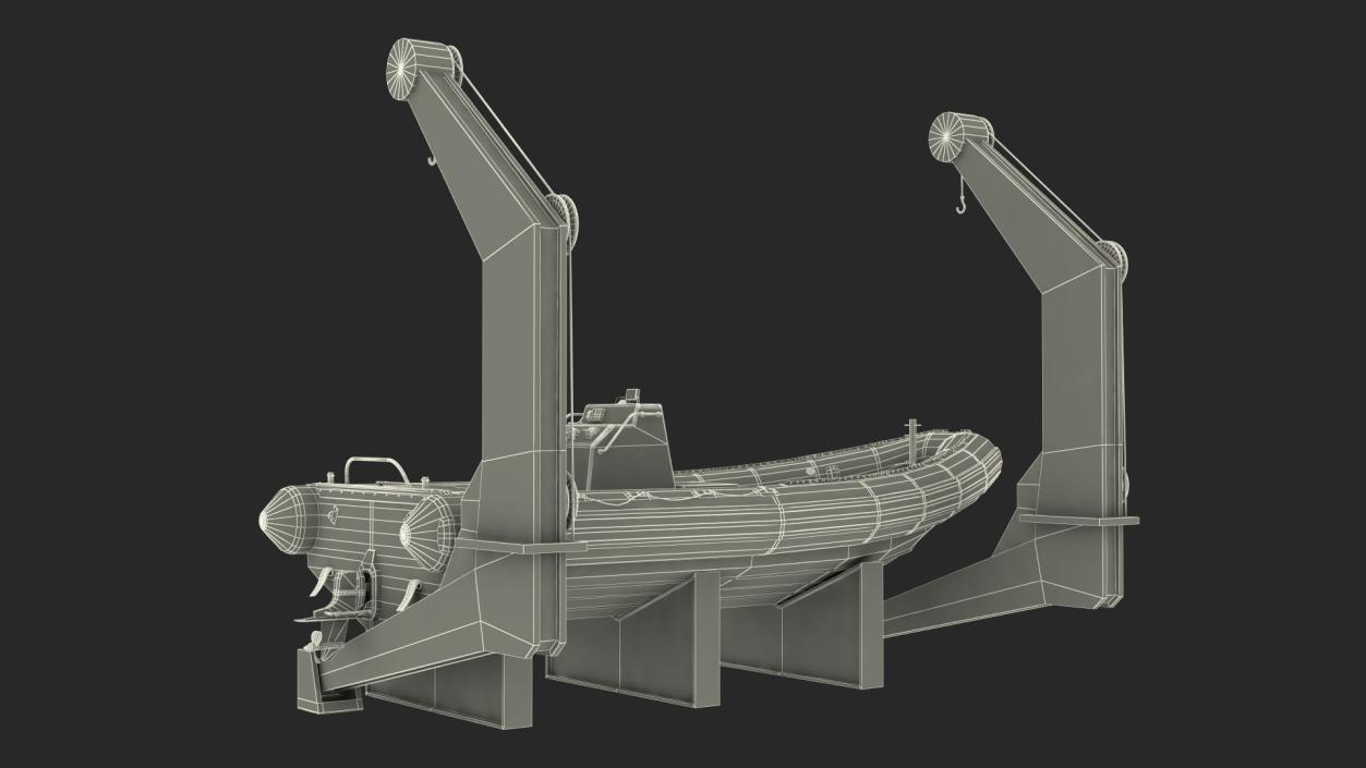 3D model Boat Crane