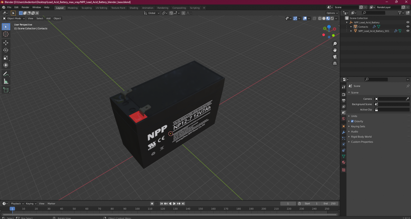 3D NPP Lead Acid Battery