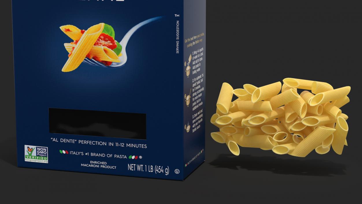 Box Penne 3D model