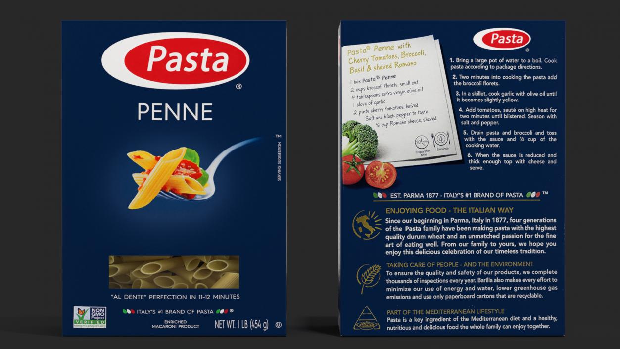 Box Penne 3D model