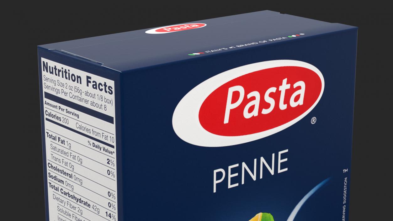 Box Penne 3D model