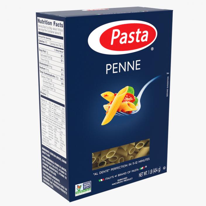 Box Penne 3D model