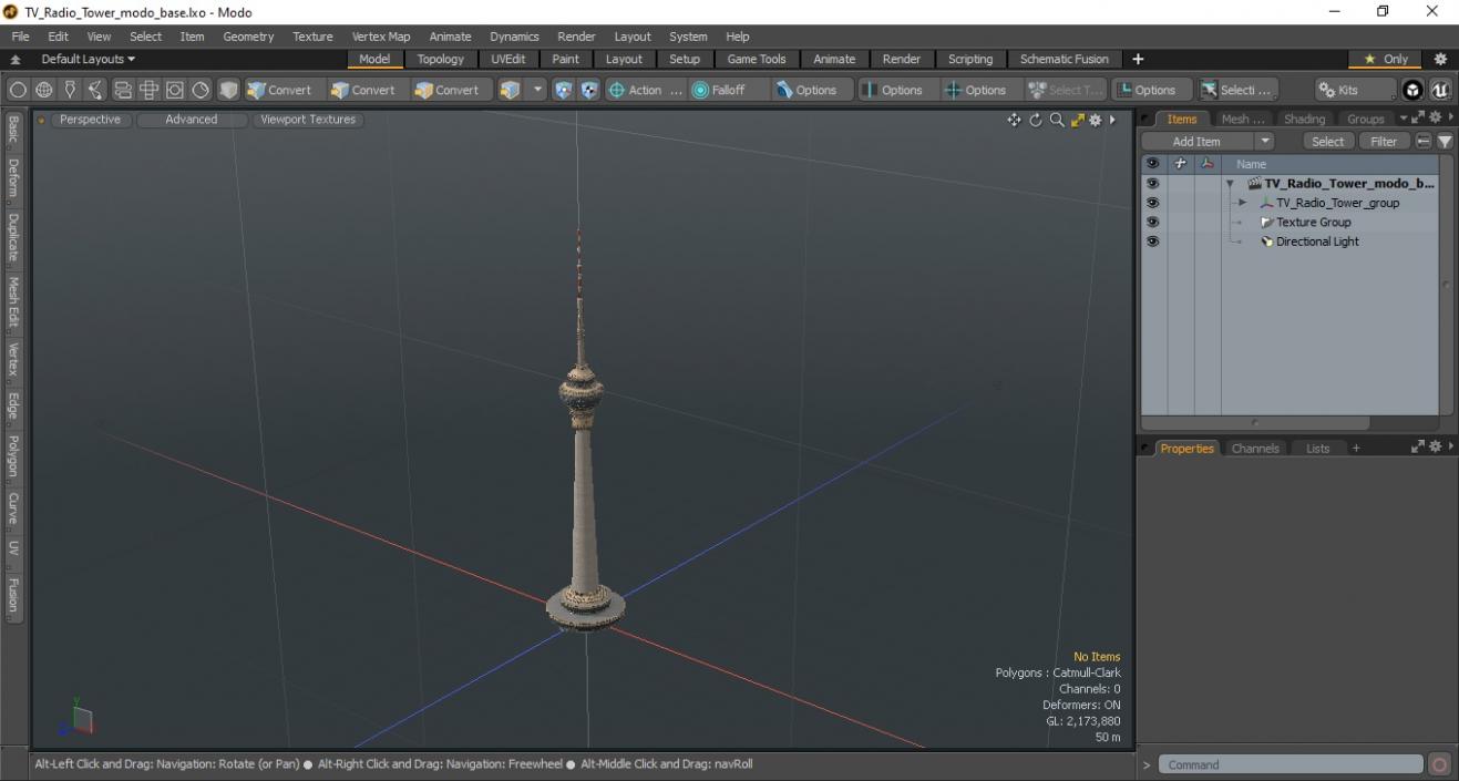 TV Radio Tower 3D model