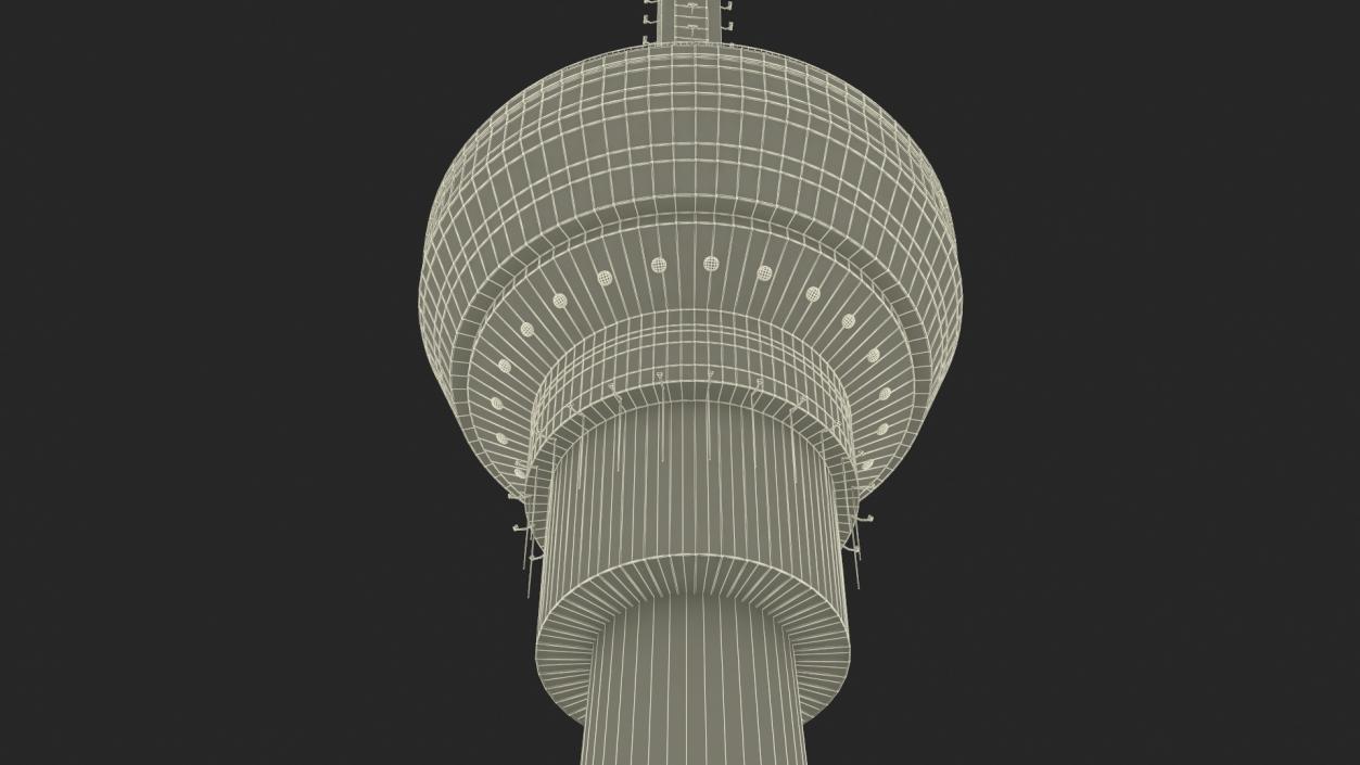 TV Radio Tower 3D model