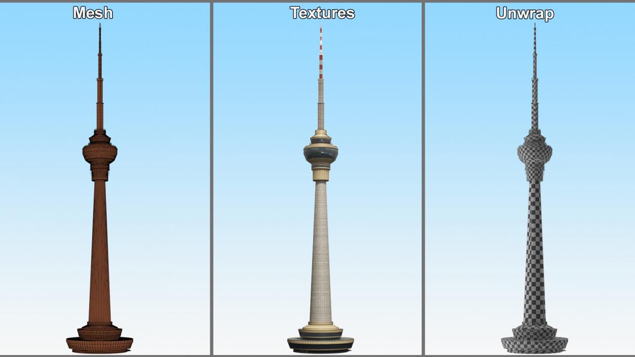 TV Radio Tower 3D model