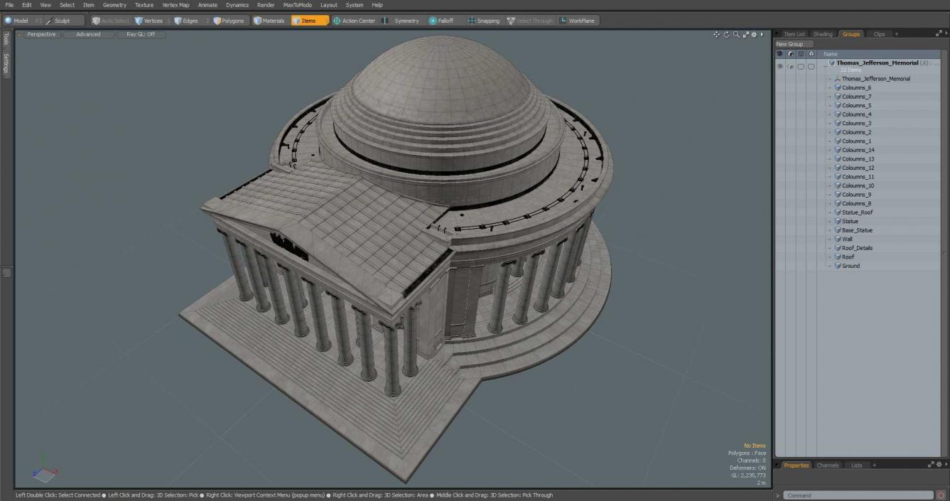 Thomas Jefferson Memorial 2 3D