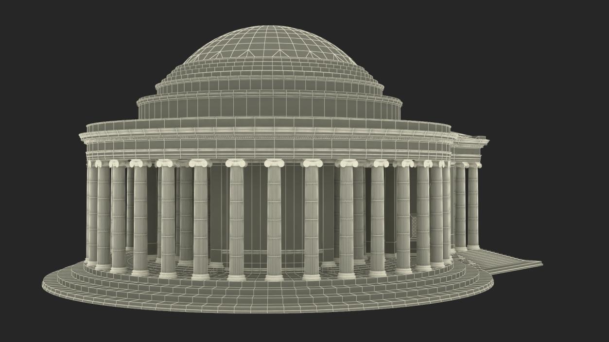 Thomas Jefferson Memorial 2 3D