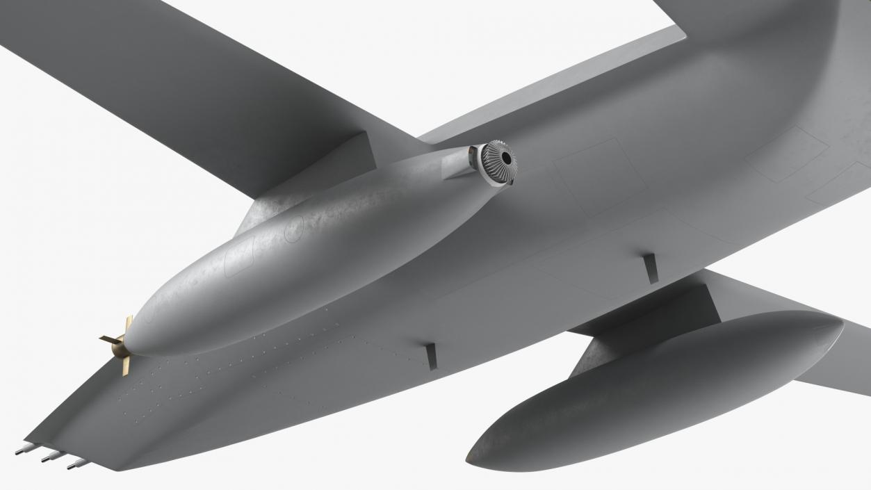 Aerial Refueling Drone Flight 3D model