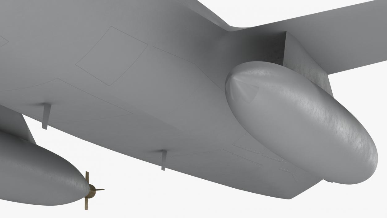 Aerial Refueling Drone Flight 3D model