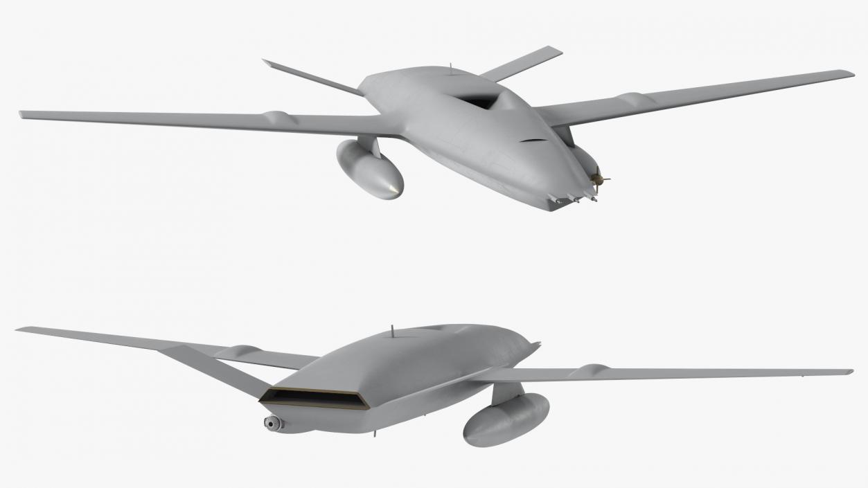 Aerial Refueling Drone Flight 3D model